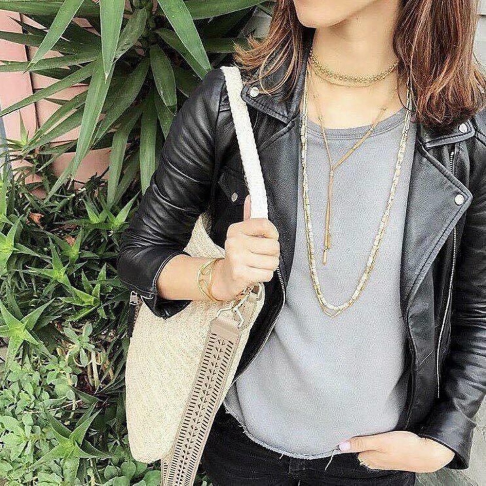 S&D | Ellie Woven Crossbody Hobo Bag